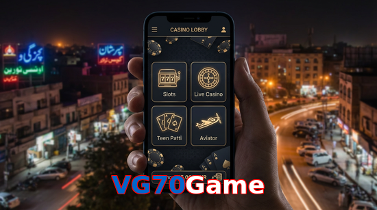 Main screen of VG70Game app page for PK players
